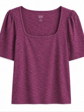 GAP Women's Purple Short Sleeve Top XL